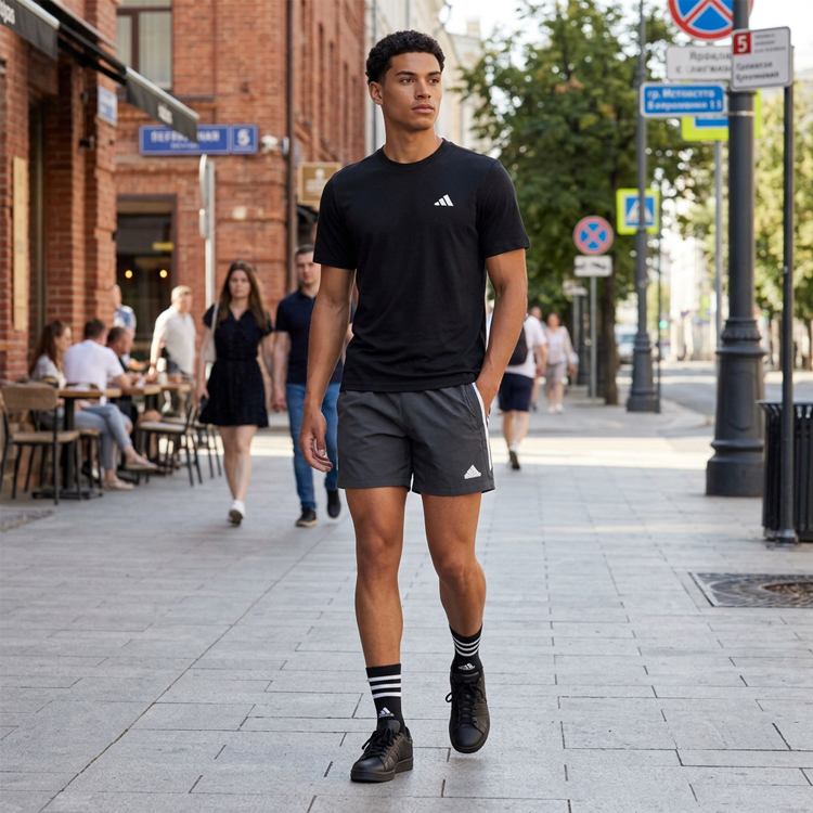 Sorti de bărbați Adidas M FI WV SHORT S Negru photo 7
