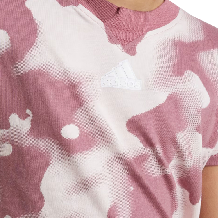 Tricou Adidas JG FI AOP T / Femei / 128 / Rosu photo 5
