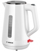 Чайник электрический Bosch TWK1M121, 1.7 л, 2400 Вт, Белый