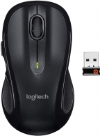 Logitech Wireless Mouse M510, Laser Mouse for Notebooks, Nano receiver, Back/Forward buttons, Black, Retail thumbnav 1