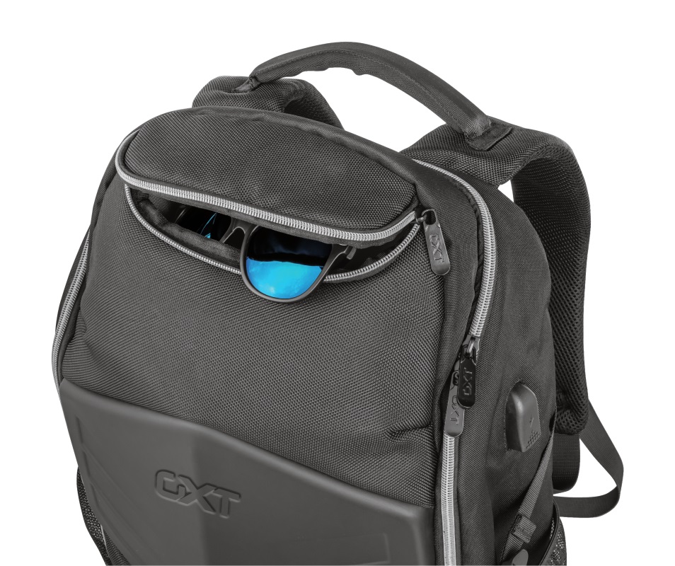 15.6" Trust Gaming Backpack GXT 1255 Outlaw, Black, 20 L, 4 Dedicated compartments to safely transport mouse, headset, tablet and other accessories photo 4
