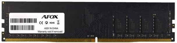 4GB DDR4-2666 AFOX, PC21300, CL19, 512x8, 288-pin, 1.2V