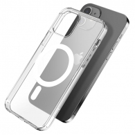 Case  HOCO Magnetic series for Apple iPhone 14 Plus, Transparent, Airbag anti-fall Protective shell, Support MagSafe charging, Strong magnetism thumbnav 1