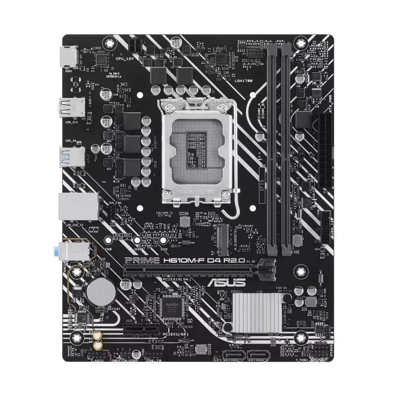Материнская плата ASUS PRIME H610M-F D4 R2.0 / 1700 / H610 / DDR4 / mATX photo 2