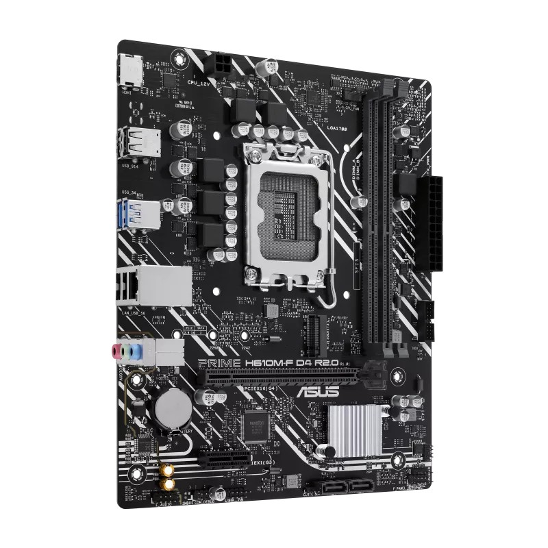 Материнская плата ASUS PRIME H610M-F D4 R2.0 / 1700 / H610 / DDR4 / mATX photo 3