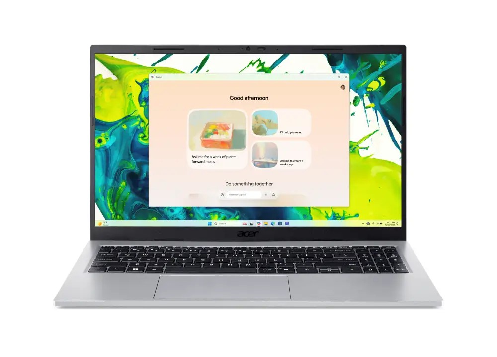 Ноутбук 15.6” ACER Aspire Go 15 AG15-72P/ Intel Core Ultra 7 150U/ 16GB/ 1TB SSD/ Pure Silver photo 1
