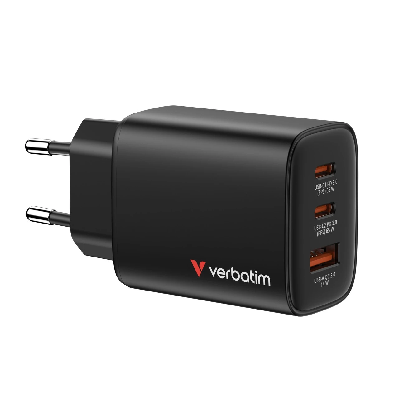 Incarcator VERBATIM Essentials GaN / 65W / 3 porturi