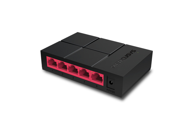 Коммутатор MERCUSYS MS105G / 5 port / Gigabit / RJ45 / plastic case photo 2