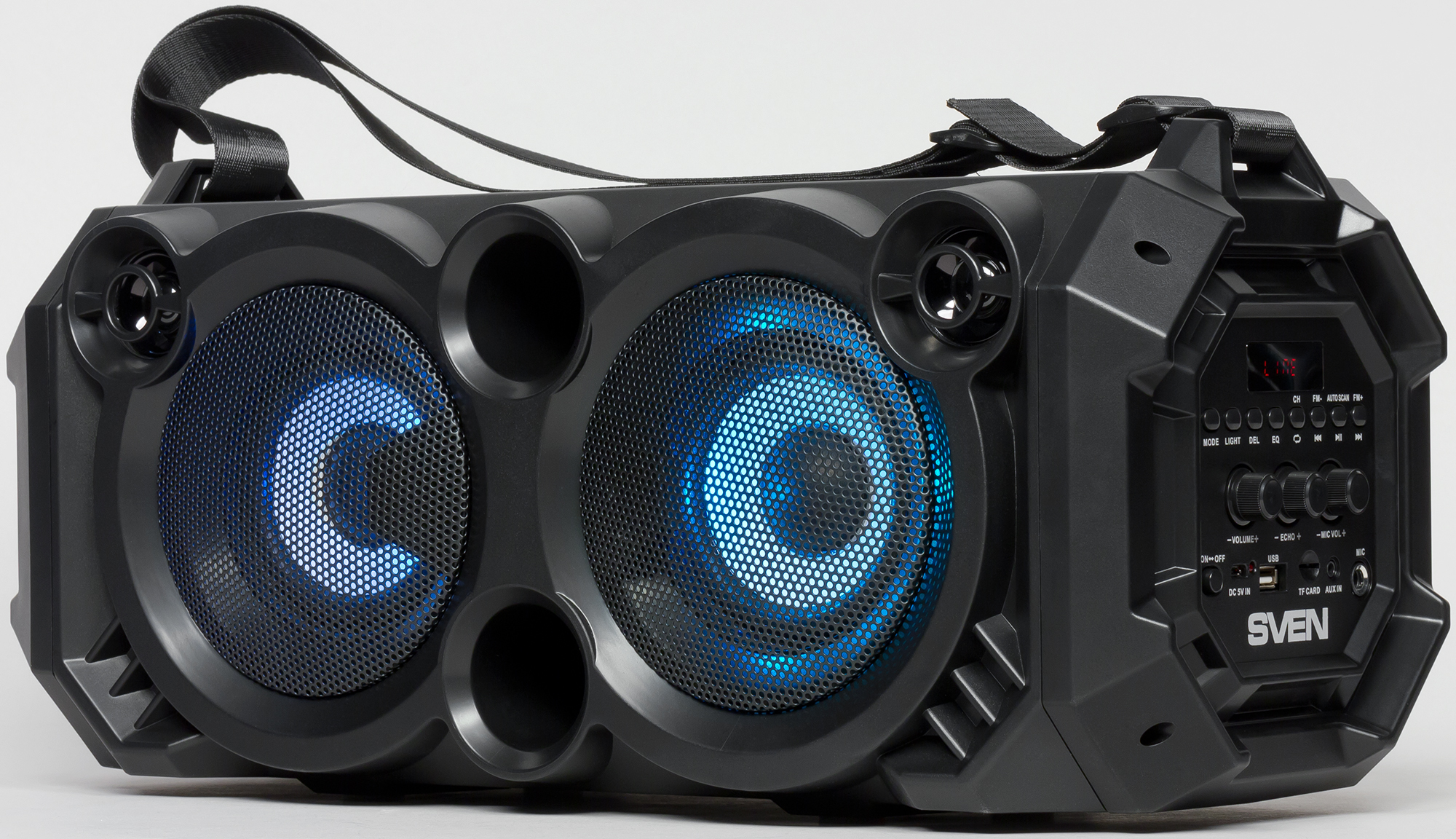 Boxa portabila SVEN PS-550 Black / 36W / Bluetooth / FM tuner / USB / microSD photo 2