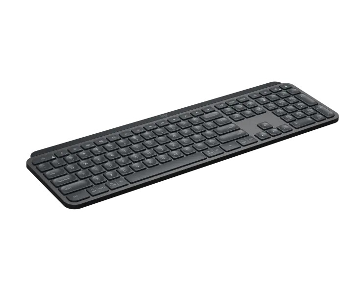 Logitech Wireless MX Keys Advanced Illuminated Keyboard, Logitech Unifying 2.4GHz wireless technology, Bluetooth Low Energy, Rechargeable with USB type C, RUS, Graphite photo 4