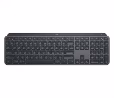 Logitech Wireless MX Keys Advanced Illuminated Keyboard, Logitech Unifying 2.4GHz wireless technology, Bluetooth Low Energy, Rechargeable with USB type C, RUS, Graphite