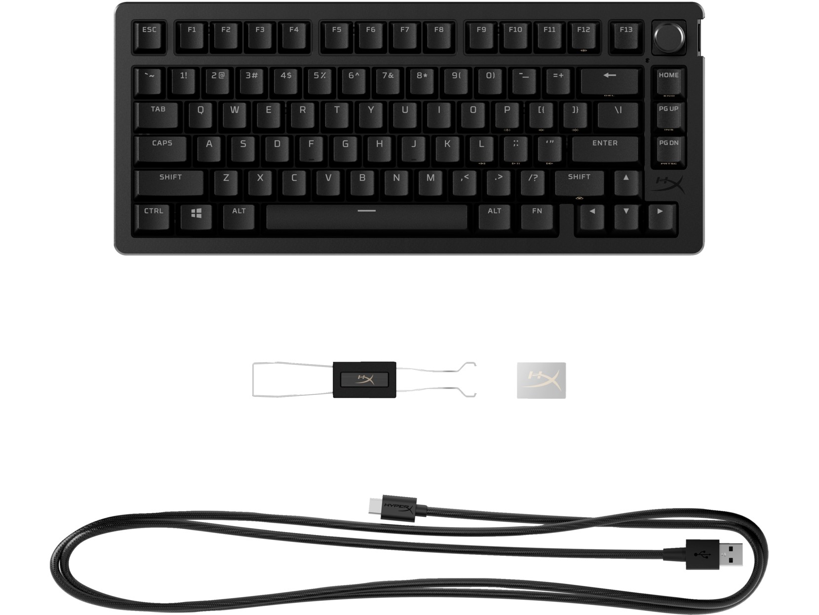 Клавиатура HYPERX Alloy Rise 75 RGB, HyperX Linear switches, [7G7A4AA#ACB] photo 4
