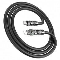 Кабель Type-C на Lighning HOCO “U118 Triumph” / 1.2m / Zinc alloy / 27W / Black thumbnav 3