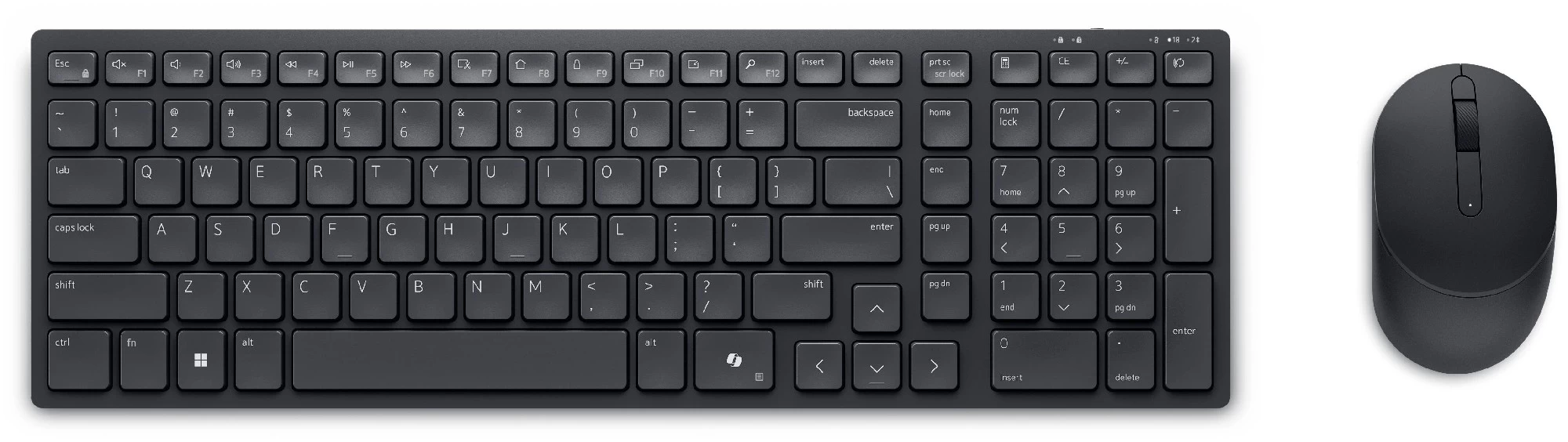 Бесшумная клавиатура и мышь Dell KM555 / Black