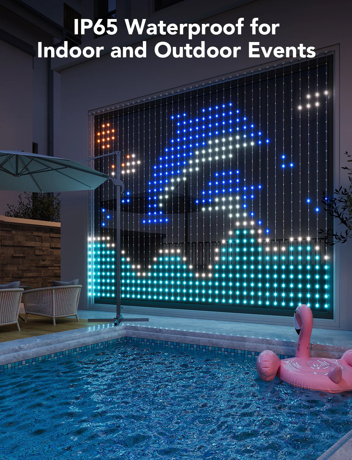 Наружные занавесочные светильники GOVEE RGBIC Curtain Lights 1.5*2m photo 6