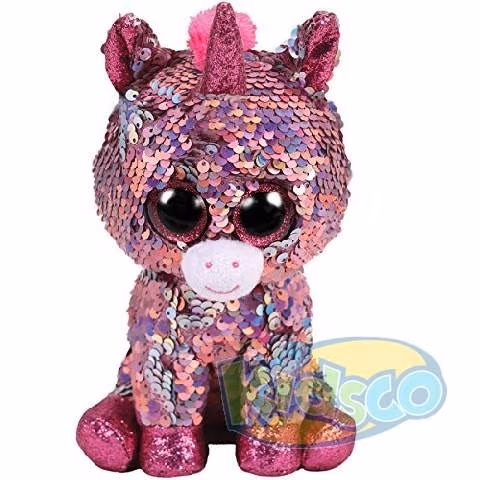 TY TY36436 Bb Flippables Sparkle - Pink Unicorn 24cm