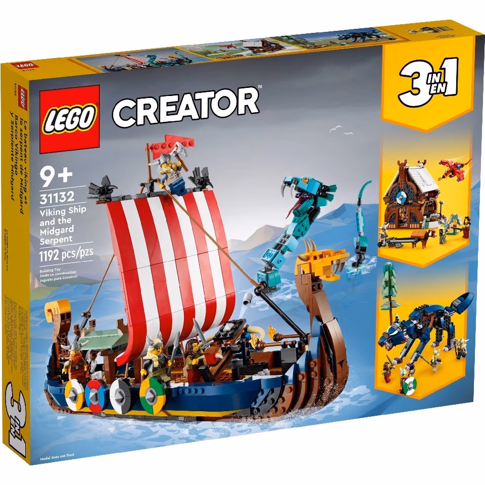 Lego Creator 31132 Viking Ship And The Midgard Serpent