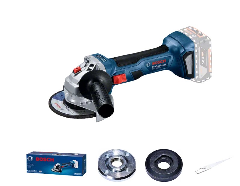 Угловая шлифмашина аккумуляторная Bosch GWS 180-LI Solo, 06019H9022 photo 2