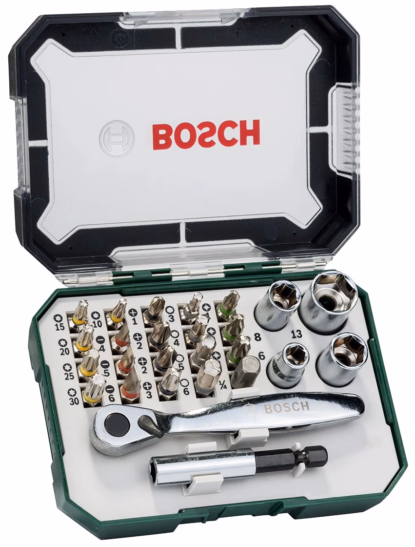 Отвертка с насадками Bosch 2607017322  26 предметов 