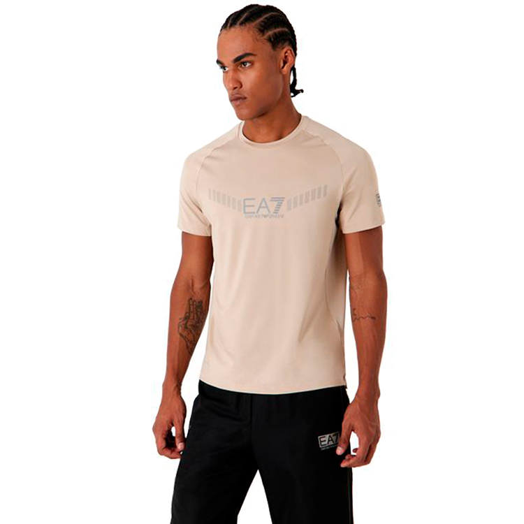 Tricou bărbătesc EA7 EMPORIO ARMANI T-SHIRT S Bej photo 3