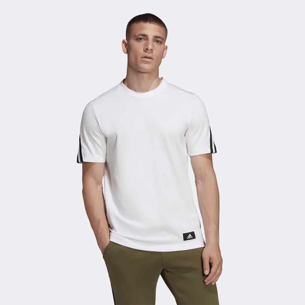 Футболка мужская Adidas M FI 3S Tee XS Белый photo 2