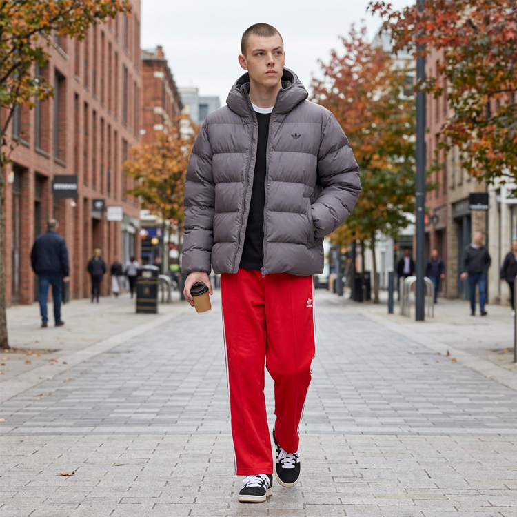 Geacă pt Barbati Adidas COMMERCIAL PUFF XL Gri photo 2