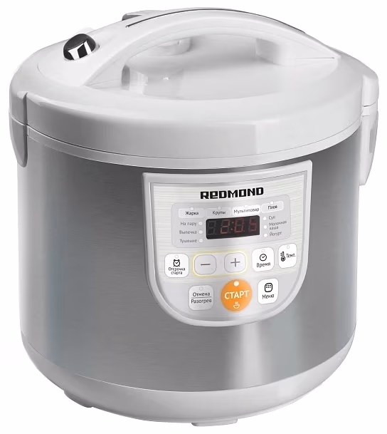 Мультиварка Redmond RMC-M22, 860 Вт, 10 программ, Белый с серым 
