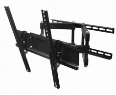 TV-Wall Mount for 26-55"- Gembird "WM-55RT-03", Rotate & Tilt, max. 50 kg, Rotation 90°, Tilting angle 15°, Distance TV to Wall: 125-470 mm, max. VESA 400 x 400, Black thumbnav 1
