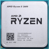 AMD Ryzen 5 2600, Socket AM4, 3.4-3.9GHz (6C/12T), 3MB L2 + 16MB L3 Cache, No Integrated GPU, 12nm 65W, Unlocked, tray thumbnav 1