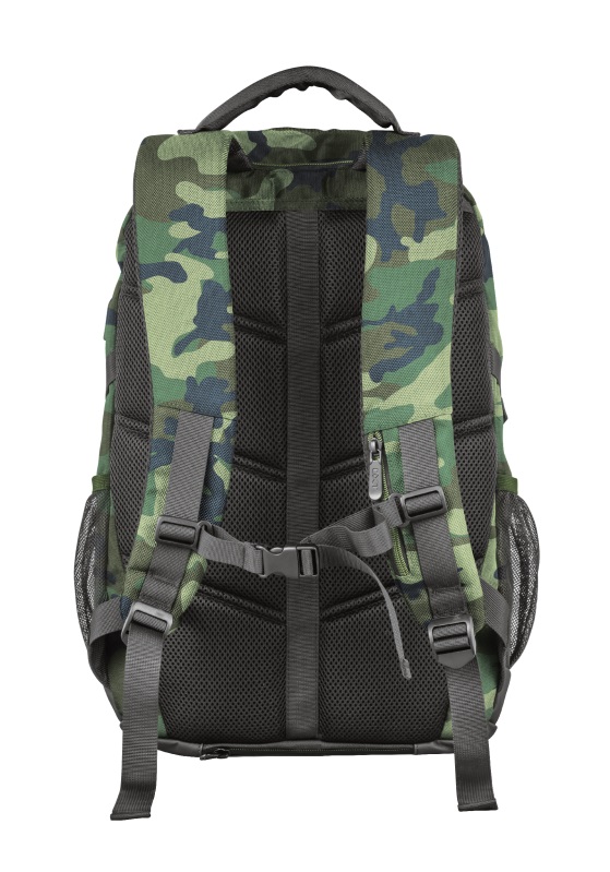 15.6" Trust Gaming Backpack GXT 1255 Outlaw, Green Camo, 20 L, 4 Dedicated compartments to safely transport mouse, headset, tablet and other accessories photo 2