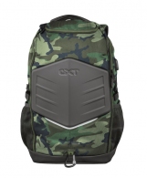 15.6" Trust Gaming Backpack GXT 1255 Outlaw, Green Camo, 20 L, 4 Dedicated compartments to safely transport mouse, headset, tablet and other accessories thumbnav 1
