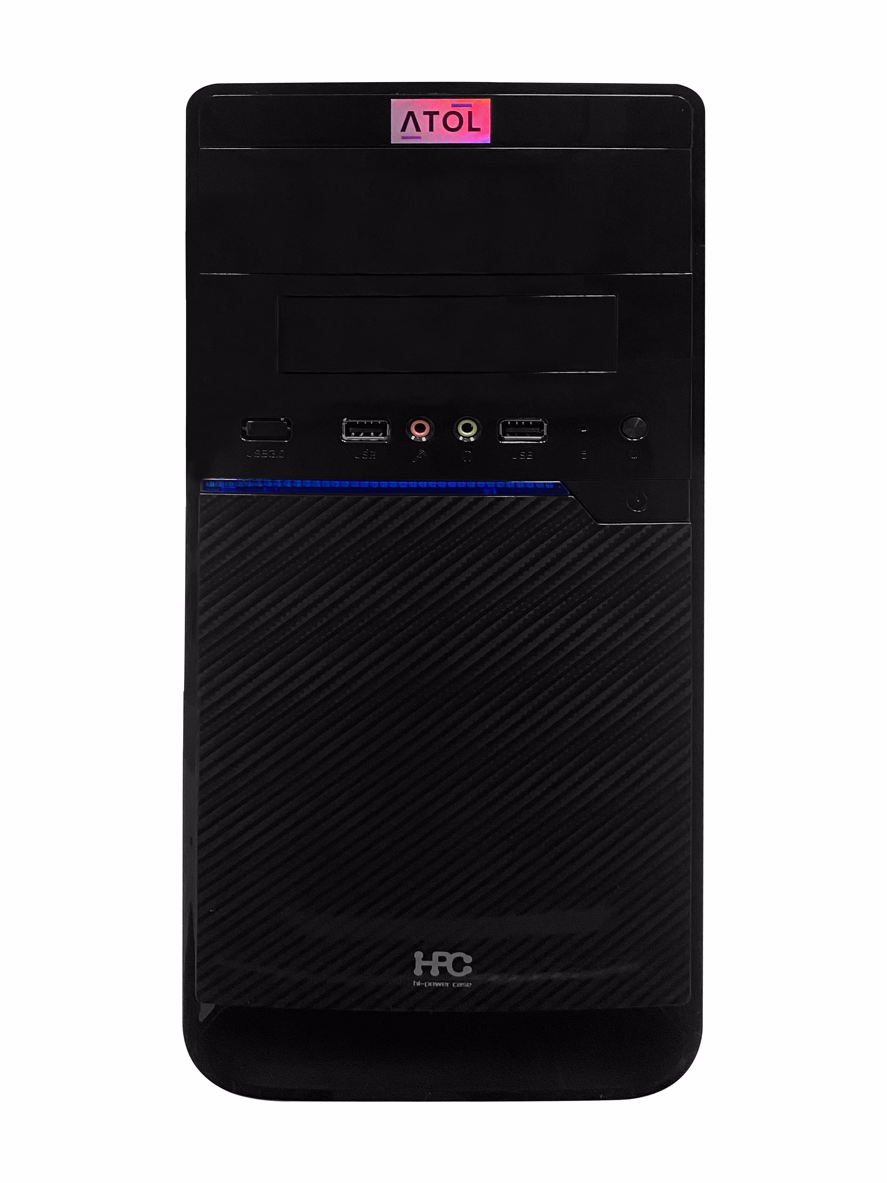 ATOL PC1019MP - Office #5: Intel Celeron Quad-core J1900 2.0-2.4GHz/ Biostar J1900MH2/ RAM 4GB DDR3/ 2.5" SSD 120GB + 3.5" HDD 500GB/ Case HPC D-08 mATX 500W, OS Linux 