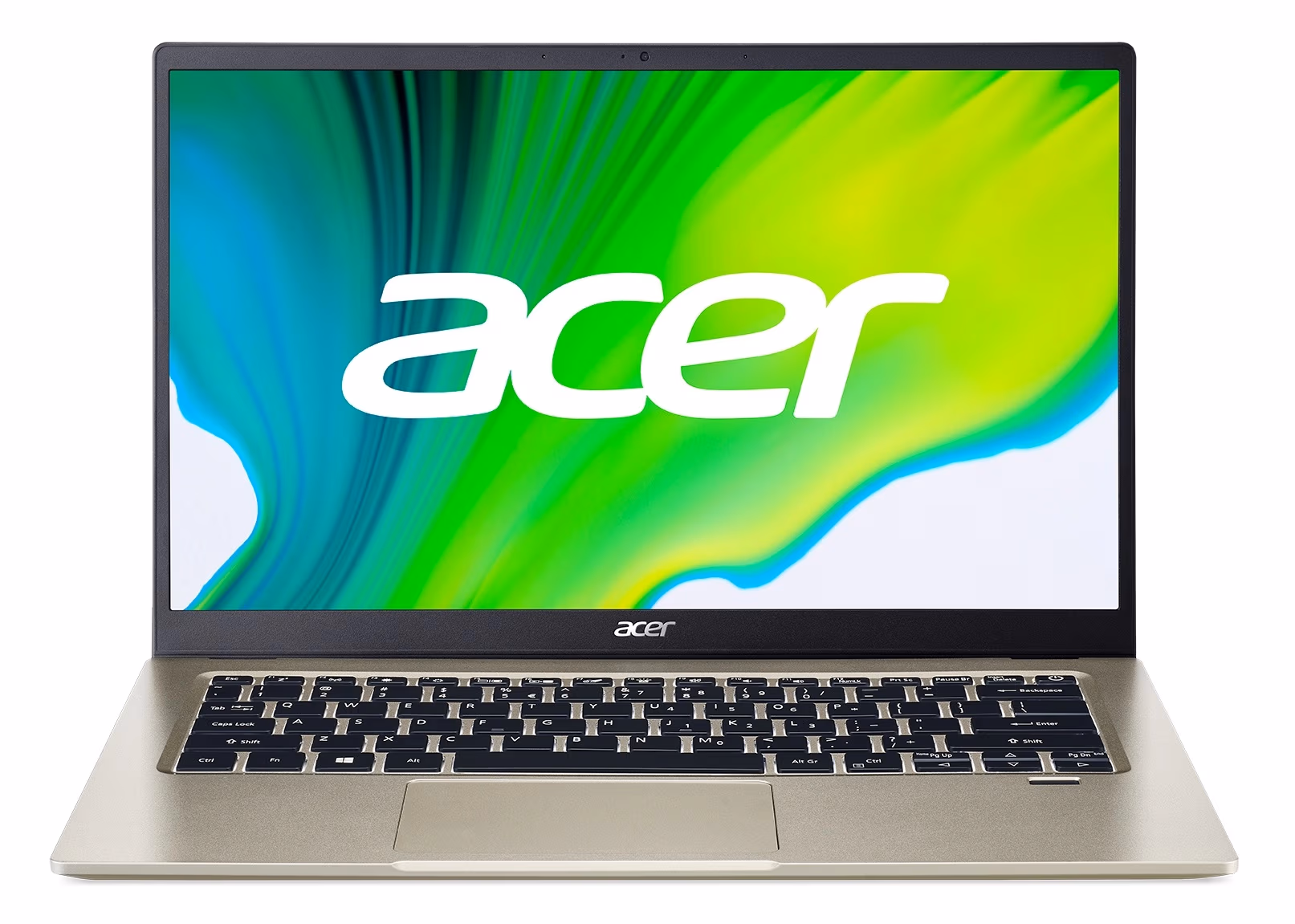 ACER Swift 1 Safari Gold (NX.A7BEU.00M), 14.0" IPS FHD (Intel Pentium Silver N6000 4xCore 1.1-3.3GHz, 8GB (1x8) LPDDR4 RAM, 512GB PCIe NVMe SSD, Intel UHD Graphics, CR, WiFi6-AX/BT5.1, FPS, Backlit, 3cell, HD Webcam, RUS, No OS, 1.3kg, 14.95mm) 