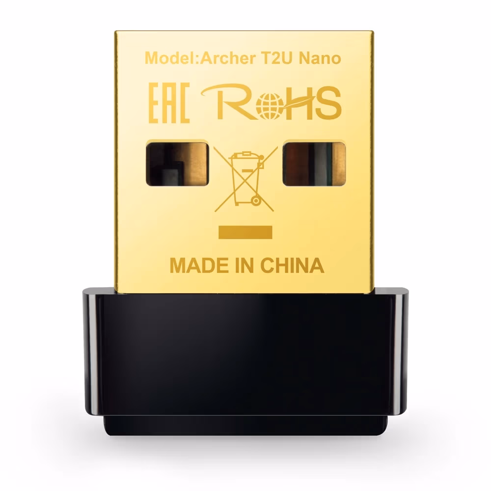 USB 2.0 / Wi-Fi 5 Adapter / TP-LINK Archer T2U Nano/  Dual Band AC600