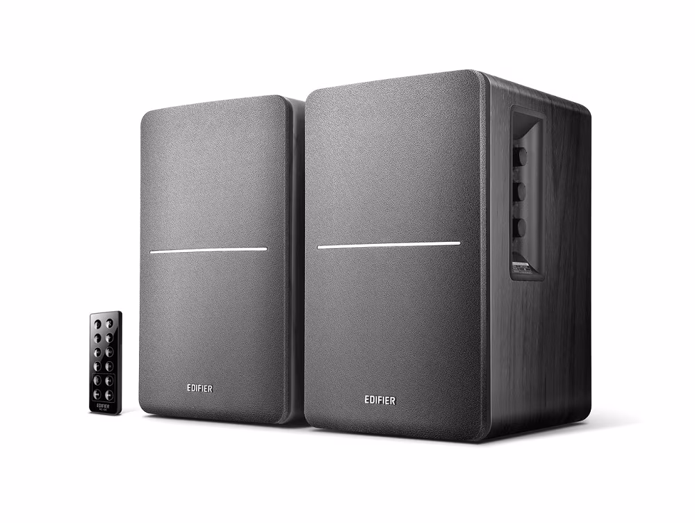 Boxe Edifier R1280DB Black / 42W RMS / Audio in: 2x RCA / optical / coaxial / AUX / remote control / wooden / (4”+1/2')