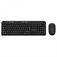 SVEN KB-C3200W, Wireless, Multimedia Keyboard & Mouse, 2.4GHz, (115 keys, 11 Fn-keys) + Mouse (3 + 1 (scroll wheel), 800/1200/1600 dpi), Nano receiver, USB, Black, Rus/Ukr/Eng thumbnav 1