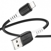 Кабель USB на USB-C Lightning  HOCO  X82 / 1m / Silicone / up to 2.4A / Black thumbnav 2
