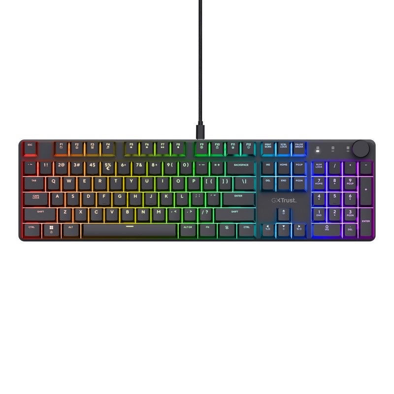 Игровая клавиатура TrustGXT 866 TORIX, USB, Black photo 1