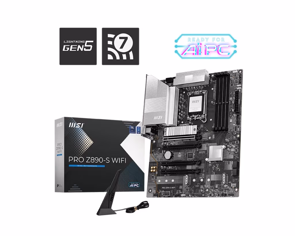 Материнская плата MSI PRO Z890-S WIFI/ 1851/ Z890/ DDR5 / ATX 