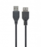 Кабель USB2.0 Cablexpert CC-USB2-AMAF-75CM/300-BK / 0.75 m / Black thumbnav 1