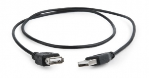 Кабель USB2.0 Cablexpert CC-USB2-AMAF-75CM/300-BK / 0.75 m / Black thumbnav 2