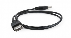 Кабель USB2.0 Cablexpert CC-USB2-AMAF-75CM/300-BK / 0.75 m / Black thumbnav 3