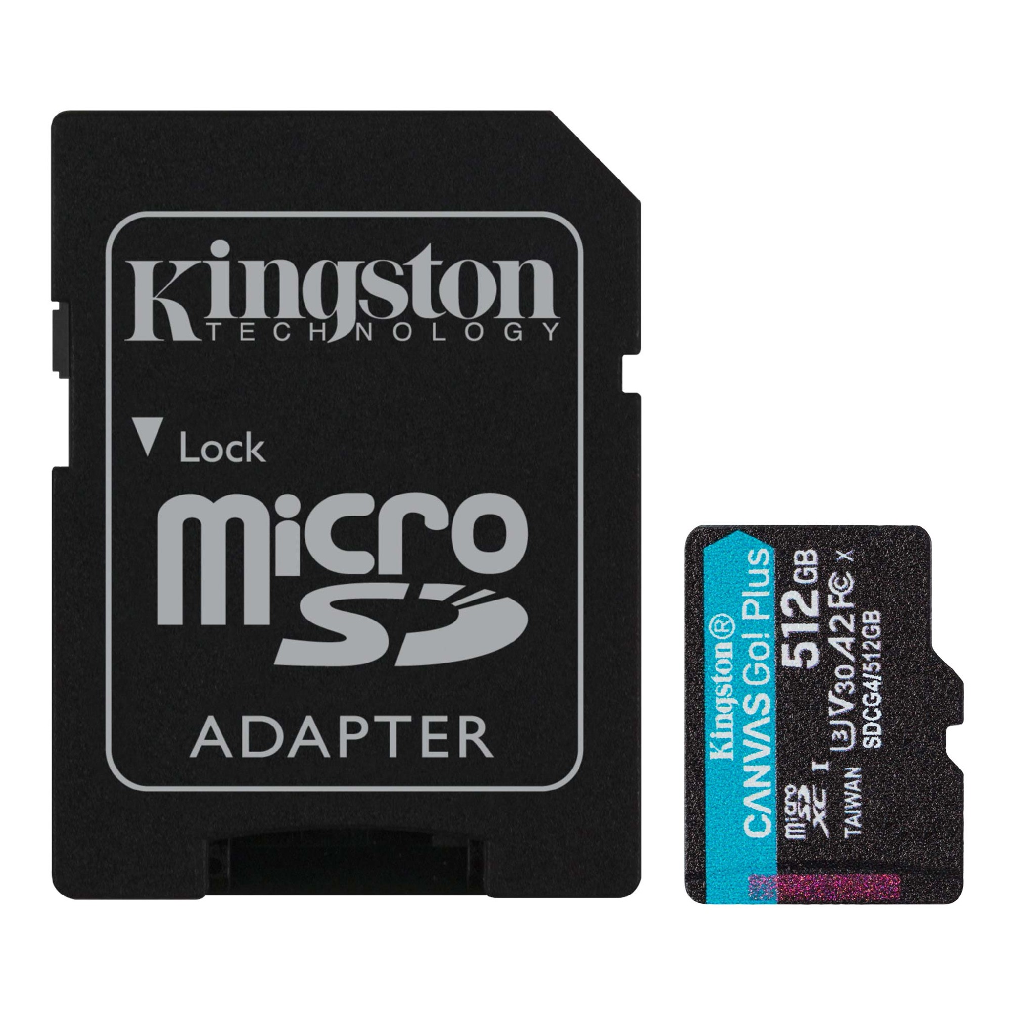 Карта памяти microSD 512GB Kingston Canvas Go Plus Gen 4, A2, up to 200MB/s, + SD adapter photo 2