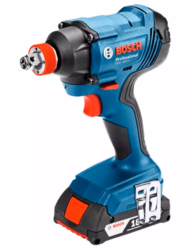 Аккумуляторный ударный гайковерт Bosch GDX 180-LI 2x2.0Ah, 06019G5223 