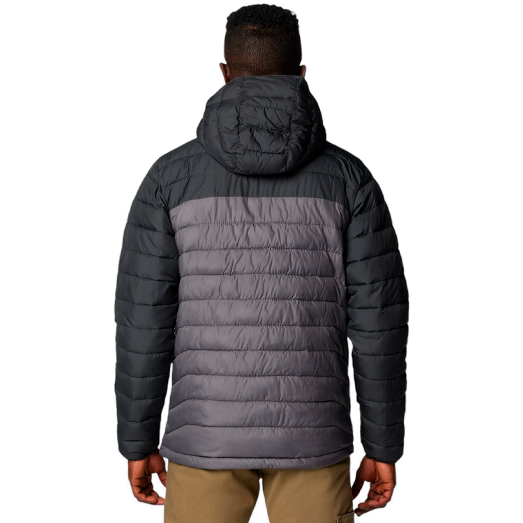 Куртка мужская Columbia Powder Lite II Hooded Jacket S Серый/Черный photo 2