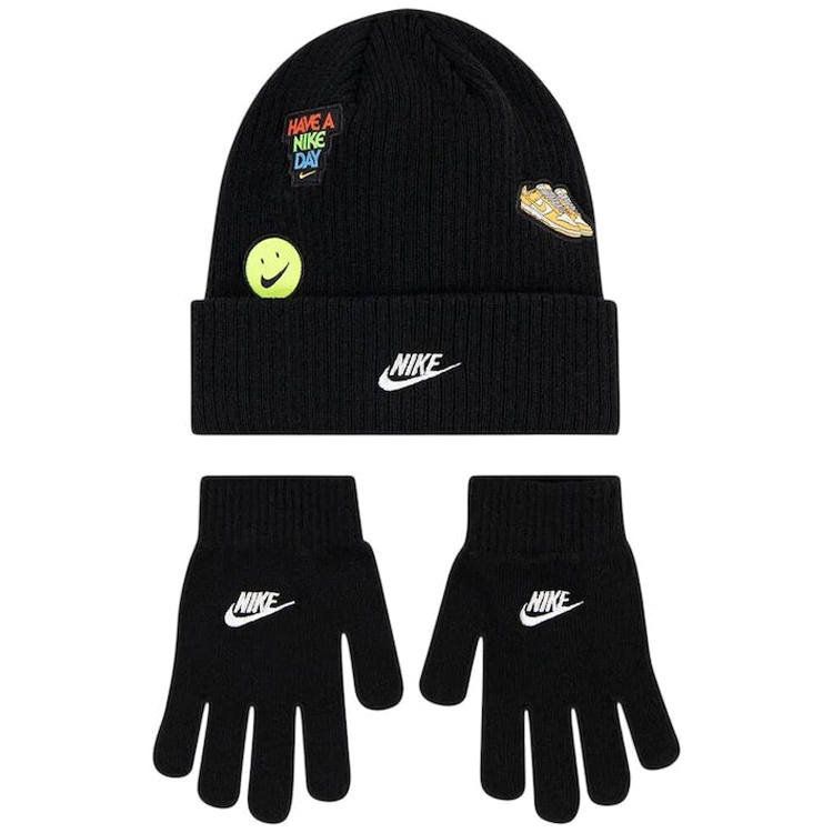 Набор Шапка + перчатки Nike NAN PATCH PEAK BEANIE SET photo Набор Шапка + перчатки Nike NAN PATCH PEAK BEANIE SET photo