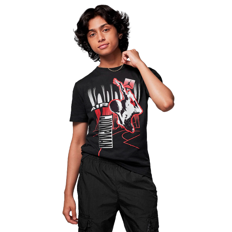 Tricou Nike JDB AJ COURT FADE SS TEE / Barbati / S / Negru photo 2