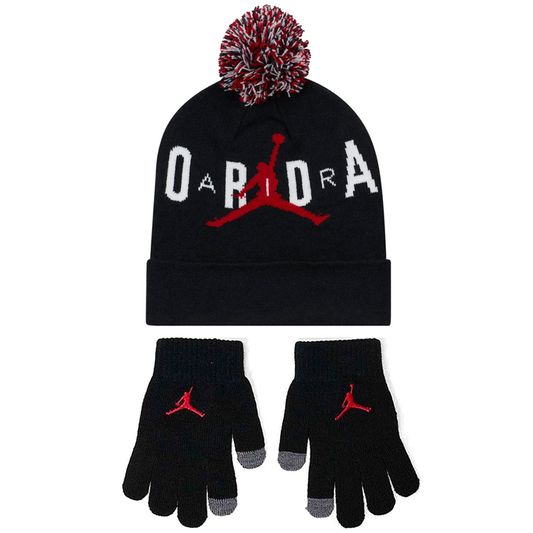 Set Caciula + manusi Nike JAN JORDAN HBR POM BEANIE SET photo Set Caciula + manusi Nike JAN JORDAN HBR POM BEANIE SET photo