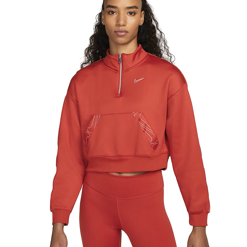 Hanorac Nike W NK TF ALL TIME HZ TOP TAPING / Femei / M / Portocaliu photo 1