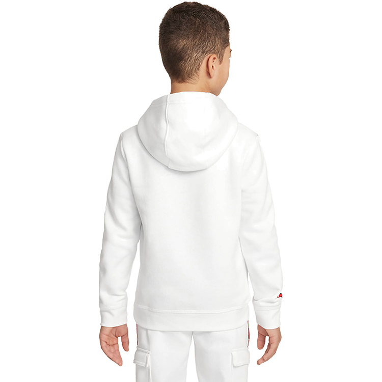 Hanorac Nike B NSW REPEAT SW FLC PO HOOD BB / Barbati / XL / Alb photo 4